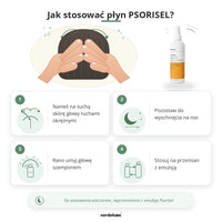Jak stosować płyn Psorisel do skóry głowy