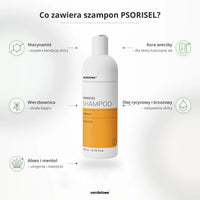 Składniki szamponu Psorisel w zestawie do skóry głowy